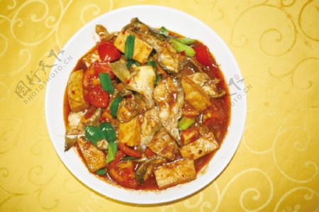 豆腐炆鲶鱼图片