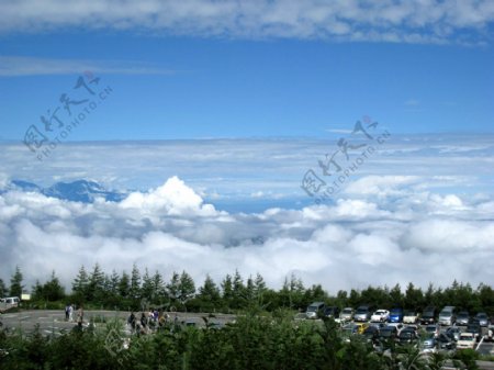 富士山五合目雲海图片