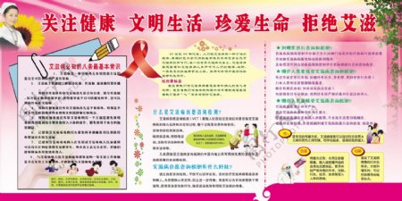 艾滋病宣传展板图片