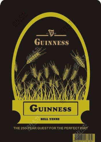 guinness酒标设计图片