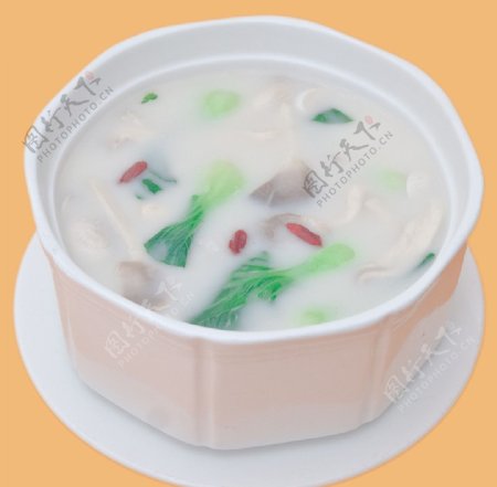 豆腐青菜汤平菇青菜图片