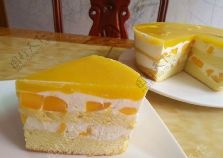 芒果慕斯蛋糕图片