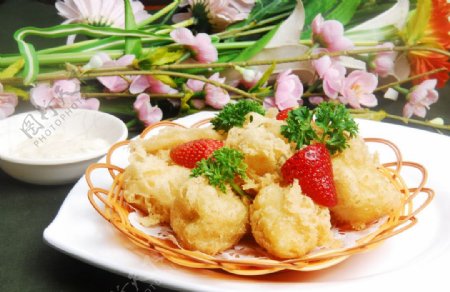 日本风味小食泡芙图片
