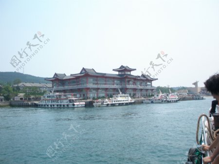 刘公岛码头图片