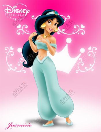迪士尼阿拉丁公主茉莉Jasmine2010年B版图片