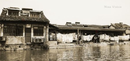 西塘河畔图片