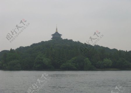 杭州西湖雷锋塔图片