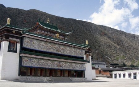 拉卜楞寺的佛院图片