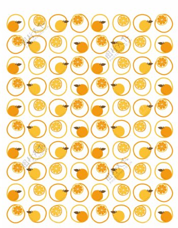 橘子花布图片