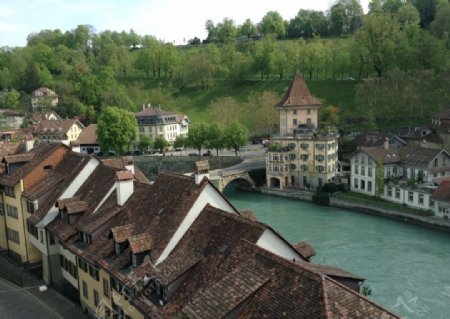 瑞士郊外小镇图片
