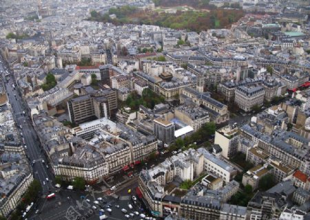 鸟瞰巴黎图片