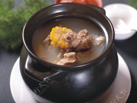 玉米排骨汤汤美食菜谱图片