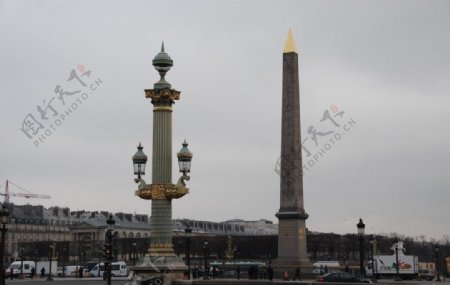 巴黎协和广场卢克索方尖碑图片