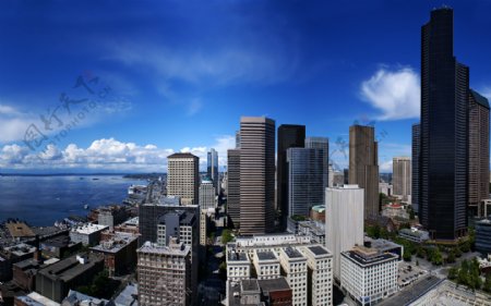 西雅图美丽的城市景观图片