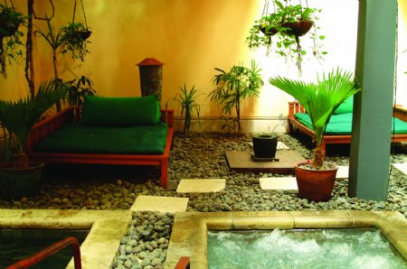 巴厘岛室内温泉图片