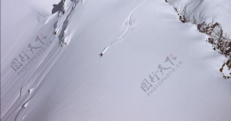 高山滑雪高清视频素材图片