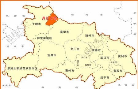 丹江口在湖北的地理位置图片