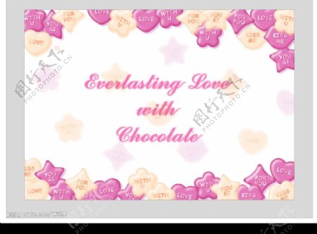 永恒的爱和巧克力.ai图片