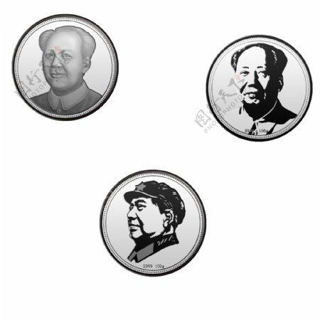 毛主席纪念币头像图片