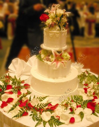 漂亮的婚礼蛋糕图片