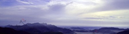 北京灵山清晨景色图片