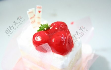 樱桃蛋糕奶油蛋糕水果蛋糕图片