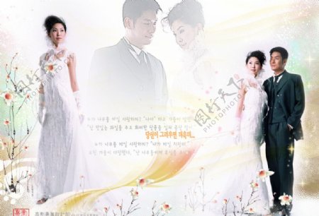 韩版婚纱模板图片