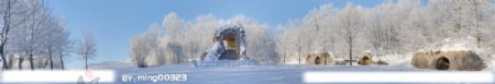法国贝尔福雪景图片
