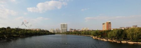 潍坊市虞河景观图片