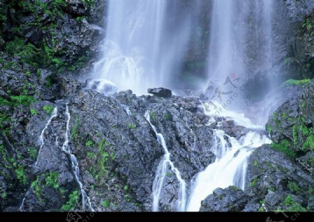 高清风景照清溪自然32瀑布图片