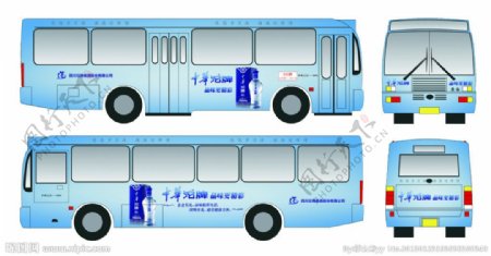 公交车车体广告中华沱牌酒图片