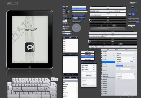 设计专用ipad高清GUIPSD源文件图片