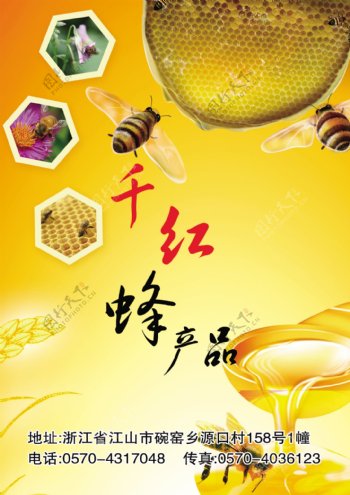 千红蜂产品海报图片