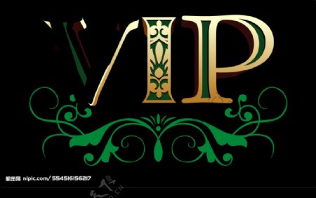 矢量VIP字体设计图片