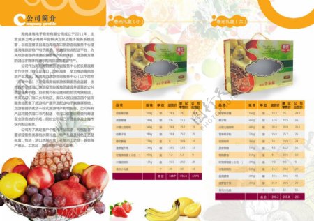 水果折页图片