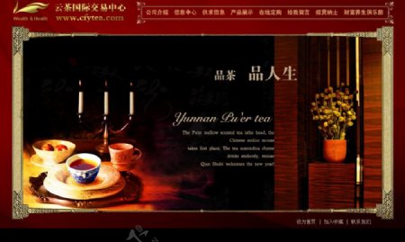 普洱茶交易中心网站引导页图片