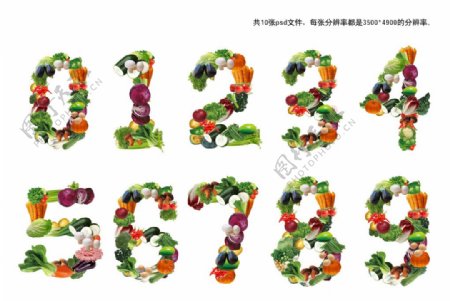 数字蔬菜09图片