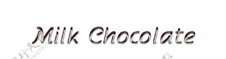牛奶巧克力字体图片