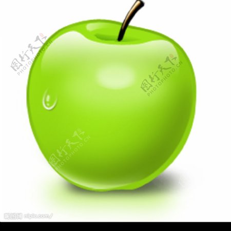 绿苹果PSD分层源文件图片