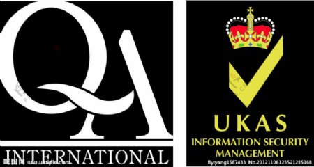 QA英文认证标志图片