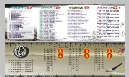 中国之最学校文化展板图片