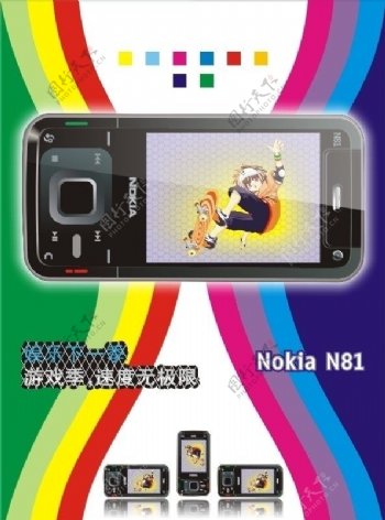 诺基亚NOKIAN81手机图片