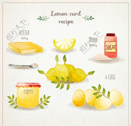 手绘柠檬酱的食谱