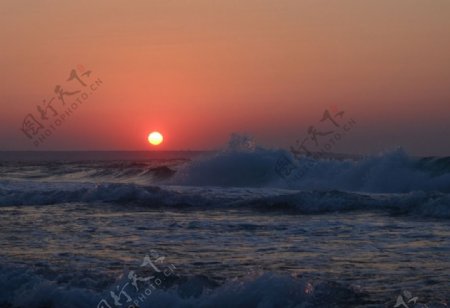 希腊克里特岛夕阳