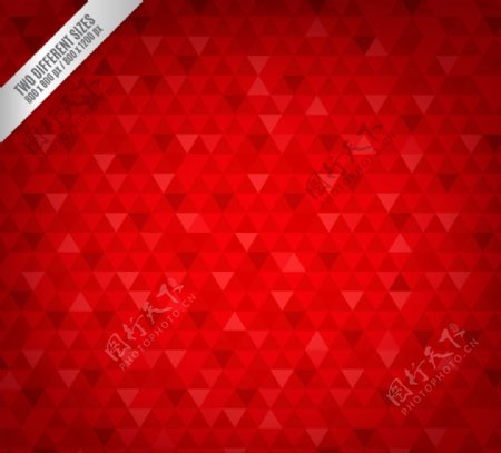 红色三角形拼接无缝背景