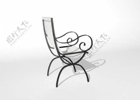 铁艺椅子模型