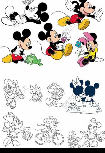 专辑迪士尼米老鼠唐老鸭可爱卡通形象14