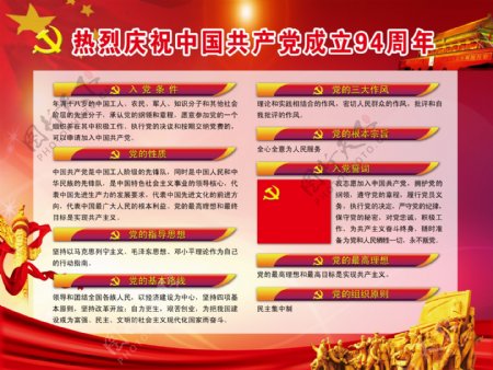 热烈庆祝中国共产党成立94周年