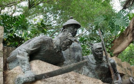 厦门胡里山炮台雕塑