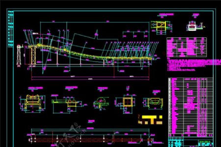 带式输送机详图CAD机械图